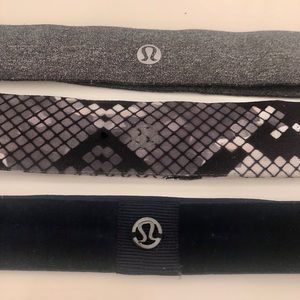 Three Lululemon Headbands